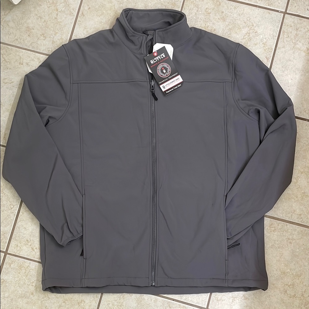 Little Donkey Andy Sports & Outdoors, Men's Grey XXL Softshell Jacket - NWT!